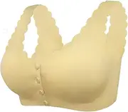 [Hiliby] Sports Trim Front Closure Extra-Elastic Breathable Adjustable Women's Bra Lace Walkout Wear