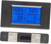 iplusmile DC Digital Display Voltage and Meter Battery Tester with 100A Shunt Easy to Read Volt Checker for Battery Capacity and Electricity Usage Monitoring