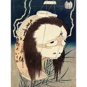 Ghost of Oiwa c1831-1832 Large Canvas Art Print