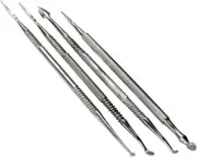156C1 4 Pc Stainless Steel Spearhead Carver Wax & Clay Sculpting Tool Set
