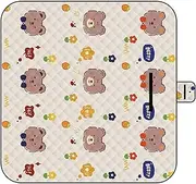 Beach Picnic Blanket, Park Blanket, Portable Waterproof Anti-Moisture Sand-Proof 59x78in Lovely Throw Rug for Baby Playtime Camping Hiking