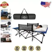 Durable Folding Kids Cot with Safety Guard - Ideal for Travel and Outdoors