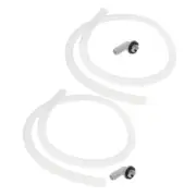 2 Sets Portable AC Drain Hose Kit with Pipe and Hose Connector Elbow Fittings