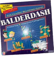 New BALDERDASH The Classic Bluffing Game 2003