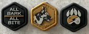 *BRAND NEW* 5.11 TACTICAL K9 HEX PATCH SET (3) ALL BARK/ALL BITE GOLD