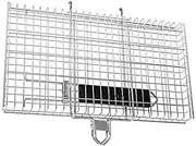 Vegetable Grill Basket, Foldable BBQ Basket, Stainless Steel Foldable Barbecue Grilling Tools with Handle for Camping Picnic