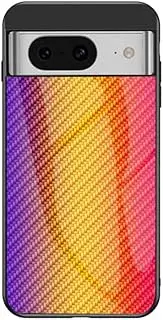 Compatible with Google Pixel 6 Pro 5G Case,Anti-Drop 2 in 1 (PC Glass Back Panel+TPU) Phone Case Cover Glod