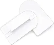 2 Pcs White Plastic Fondant Icing Smoother Polisher Icing Scraper Paddle Tool for Cake Decoration Sculpting and Modeling Tools for Cake Decoration, Scraper Paddle Tool for Cake Decoration