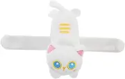 ERINGOGO Stuffed Cat Slap Bracelet Adorable Cartoon Animal Wristband for Parties Halloween Decor Easy to Wear Plush Bracelet