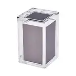 Tizo Lucite Canister Box, Silver