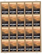West Virginia Statehood 20 x Forever U.S. Postage Stamps New Mint