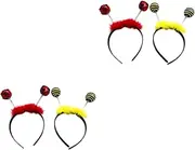 [FRCOLOR] Sets Sequin Spring Ball Hair Bands Stylish Hair Hoops Headdress for Parties Events Unmatched Fashion Accessory Pcs