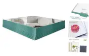 12" Square Mirror Candle Plate Set, 2 mm Thick Tables Mirror Trays - Box of