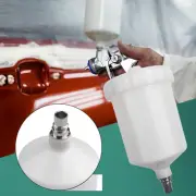 White Plastic HVLP Paint Cup Pot For SATA Spray Connect To Jet Paint Sprayer