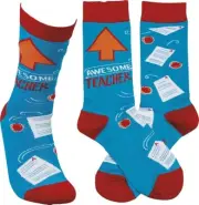 Primitives by Kathy LOL Pair of Socks Awesome Teacher Womens Ladies OSFA
