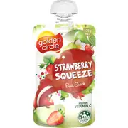 Golden Circle Blended Fruit Puree Strawberry Apple Pear Lunch Box Pouch 120g