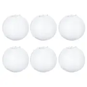 6pcs 8 Inch Folding Hanging Paper Lanterns for Wedding Home Party White