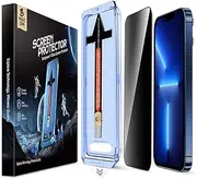 MAGIC JOHN 2 Pack for iPhone 13 Pro Max/iPhone 14 Plus 6.7 inch Privacy Glass Screen Protector, Auto Dust-Elimination Installation, Bubble Free, Easy Installation