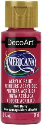 DecoArt Americana Acrylic Paint 2oz-Wild Berry DA-362