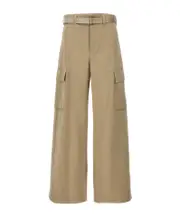 Sacai Wide Leg Belted Trousers 1,2,3 Nude