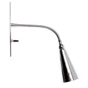 MLE HOTEL LIGHTING 8LIB165M01 LIBRA LED READING LIGHT, POLISHED CHROME, WALL MT