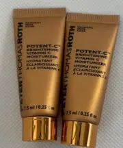 2x Peter Thomas Roth Potent-C Brightening Vitamin C Moisturizer .25 oz each