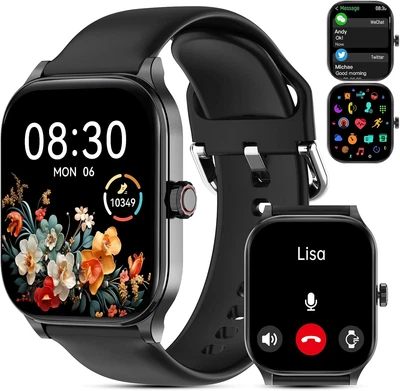 Smart Watch for Men Women(Answer/Make Call), Smartwatches with Heart Rate/Spo2/S