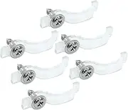 Hordion LED Strip Light Clips Mounting Bracket, One Side LED Fixing Clips with Screws for 10 mm Wide Waterproof LED Strip Lights, 100 Pack