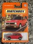 Matchbox 1976 HONDA CVCC 1/64 Scale- red 21/100