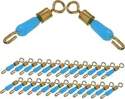 Fishing Coiled Lanyard Holder Fishing Lure Connector Set Fishing Lure Tackle Kit Ring Chain for Line Keeper Made from Silicone Alloy