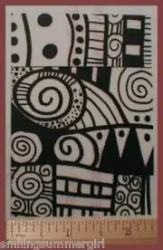 Spiral Dot Bold Graphic Unmounted Texture Rubber to Stamp on Paper, Clay, Fabric