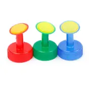 6pcs Watering Cans Sprinkler Bottle Cap, Plastic Top Watering Bottle, (Red Green Blue)4.5*2.4*3CM