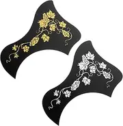 CATIEBYE 2pcs Guitar Pickguards Acoustic Guitar Scratch Plates Lightweight Protective Design Easy Application Smooth Surface for Scratch Protection