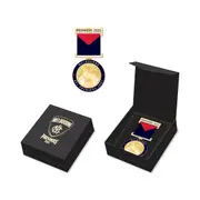 Melbourne Demons AFL Premiers 2021 Medal Badge with Ribbon Collectors Boxed