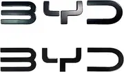 MCRACING 2 PCS BYD Shark 6 Pickup Trunk Logo Sticker Cover Emblem Badge Decals for BYD Shark 6 - Front & Back
