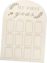 Wooden Baby Photo Frame 12 Month Development Photo Board Baby Keepsake Present