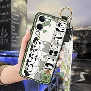 Phone Case Compatible with VIVO Y04 4G/Y29S, Cute Lanyard Design Anti-dust Soft case Durable Phone Holder Waterproof Ring Anti-Knock