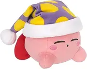 Sanei Boeki KP61 Kirby All Star Collection Plush Toy, Sleep Kirby, Size S, W 4.3 x D 4.7 x H 4.7 in (11 x 12 x 1