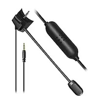 QC35 II Microphone Cable - Boom Microphone Cable for QC35 for QC35 II-35 Headphone Boom Microphone Cable Volume and Mute Control Ensures Fast and Stable Transmission of Round Signal