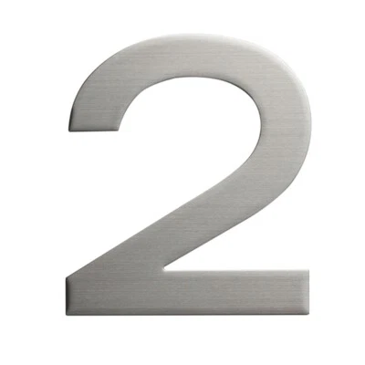 Sandleford 150mm Stainless Steel Plaza Numeral 2