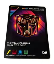 Dropmix Transformer Card - Harmonix Special Promo 2017 - Hasbro