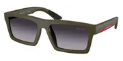 Prada Linea Rossa PS A07S 15X09U Men's Sunglasses Green Size 58