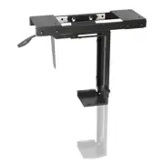 Brateck Adjustable Under-Desk CPU Mount with Sliding track, Up to 10kg,360° Swiv