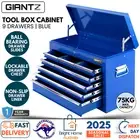 Giantz Tool Chest Cabinet Box 9 Drawers Toolbox Storage Garage Lockable Blue NEW