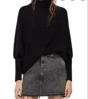 NWT AllSaints Ridley Cashmere Blend Sweater / Jumper BLACK XS Meghan Markle