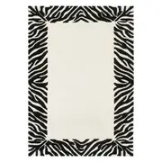 Les Nomades Zanzibar in Black & White Wool Rug