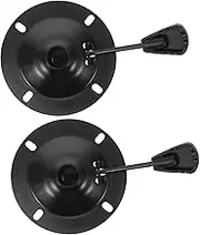 GARIOUANS 2pcs Office Chair Swivel Base Replacement Plate Mechanism for Desk Stool Chairs Easy Installation Parts for Enhanced Stability and Safety