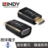 在飛比找蝦皮商城優惠-LINDY台中旗艦店 林帝 HDMI A公 轉 VGA母 迷