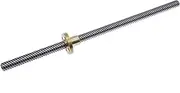 Lead Screw T8 400mm Linear Guide 3D Printers Parts helical pitch 2mm 4mm 8mm 10mm 12mm Trapezoidal Screws with nut(Helical pitch 4mm)
