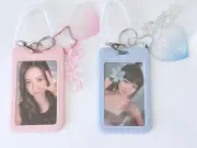 Kpop Idol Photo Album Name Swipe Card Photocard Opal Work ID Case Holder Tag